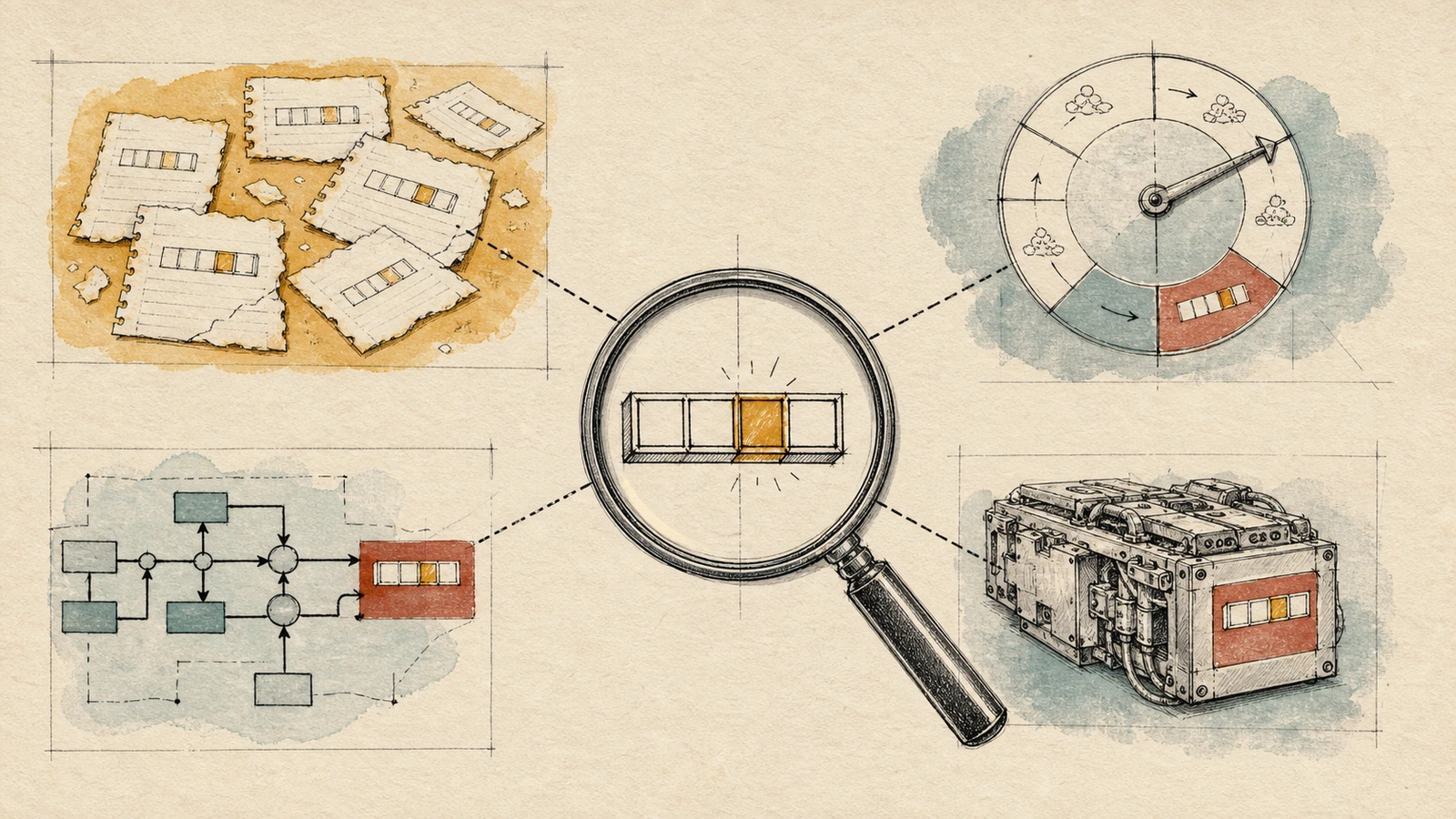 Crash dumps, garbage-collection phases, optimization graphs, and engine build records converge on one suspicious array slot.
